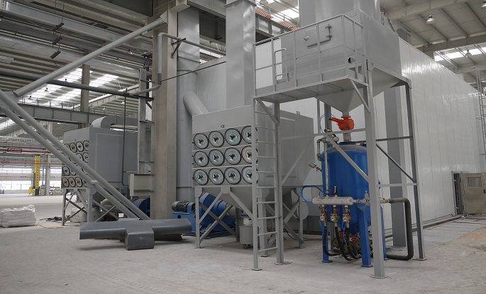 機(jī)械回收噴砂房濾筒除塵器