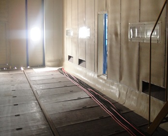 噴砂室內(nèi)橡膠板