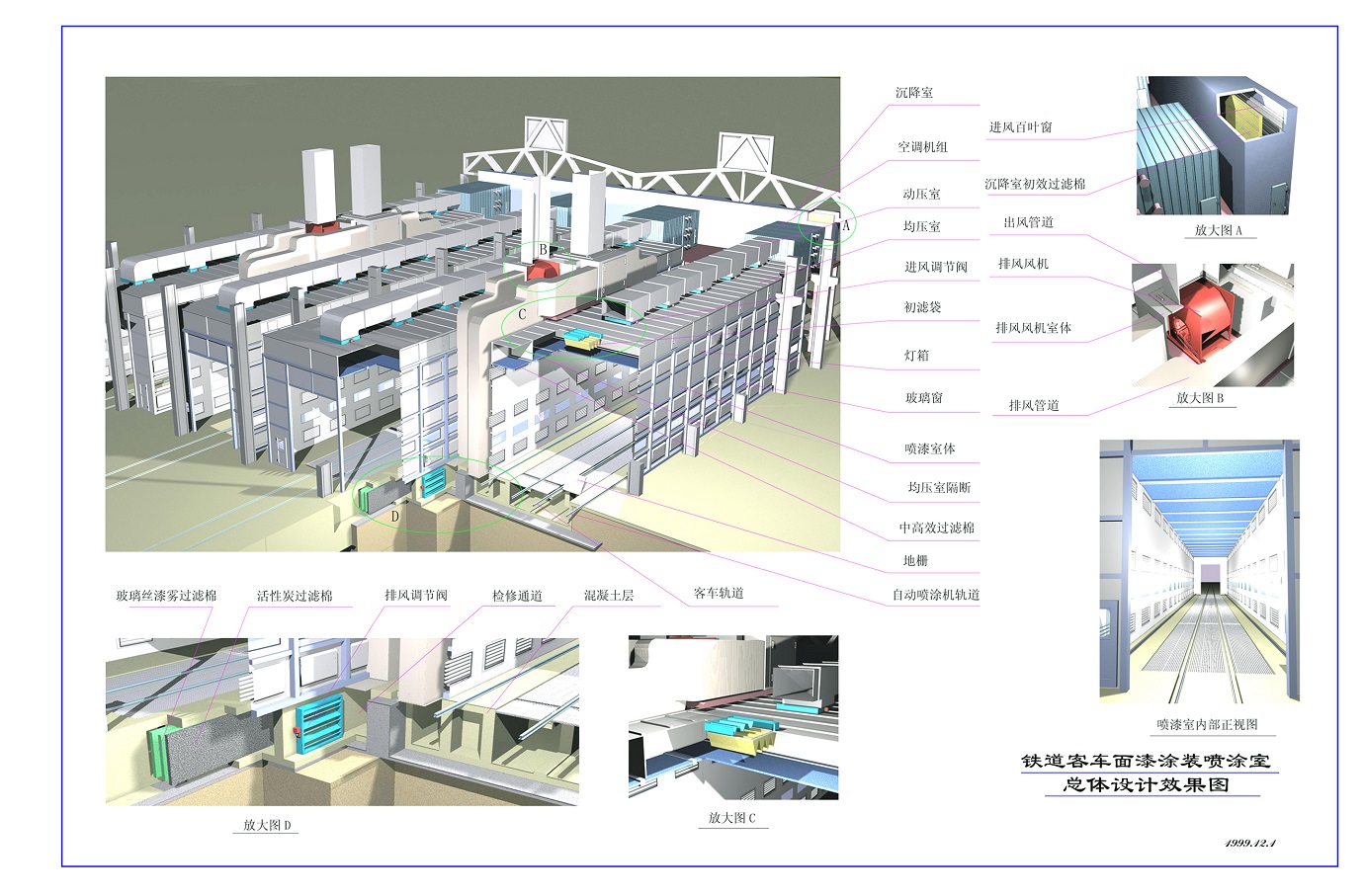 噴漆烘干一體房結(jié)構(gòu)圖