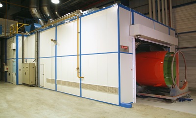 天然氣輻射加熱烤漆烘干房房體