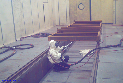 結(jié)構(gòu)件風(fēng)力噴砂房