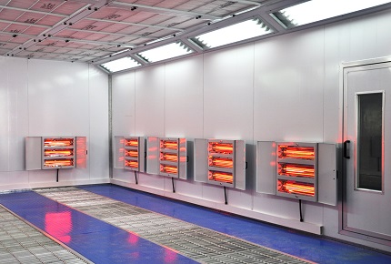 電紅外線烤漆房