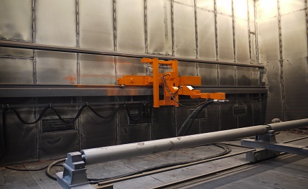 圓管件機(jī)器人噴砂