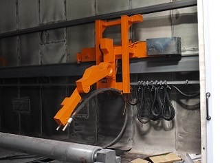 側(cè)壁行走機械臂噴砂